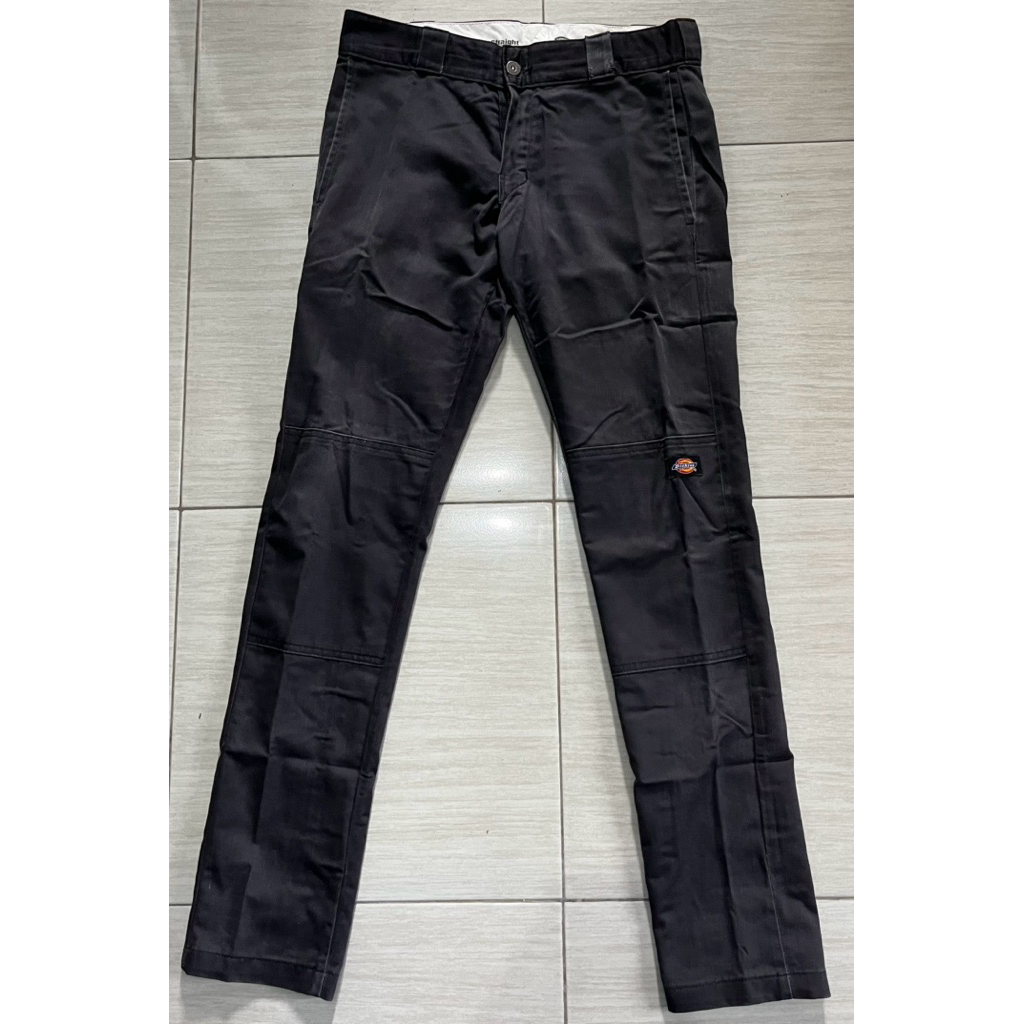 Dickies wp801 skinny straight double knee black