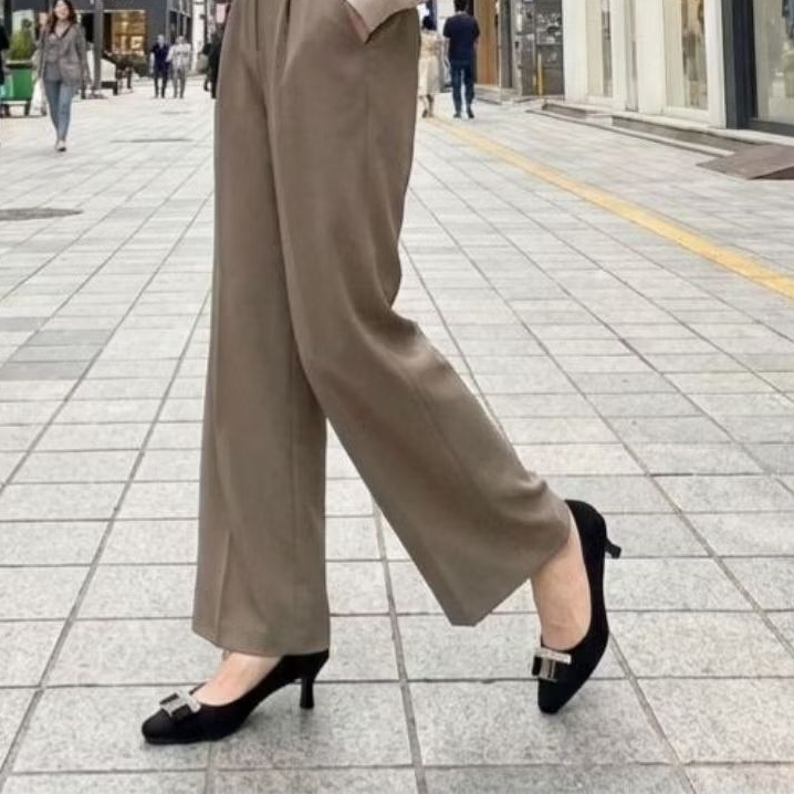 FLD Fladeo Sepatu Kerja Hitam Higheels Heels 3-5 Cm