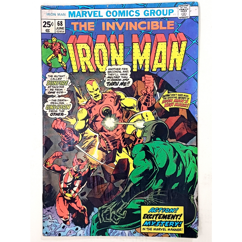 The Invincible Iron Man #68, The Invincible Iron Man, Marvel Comics Group, 1974, Written by Mike Fri
