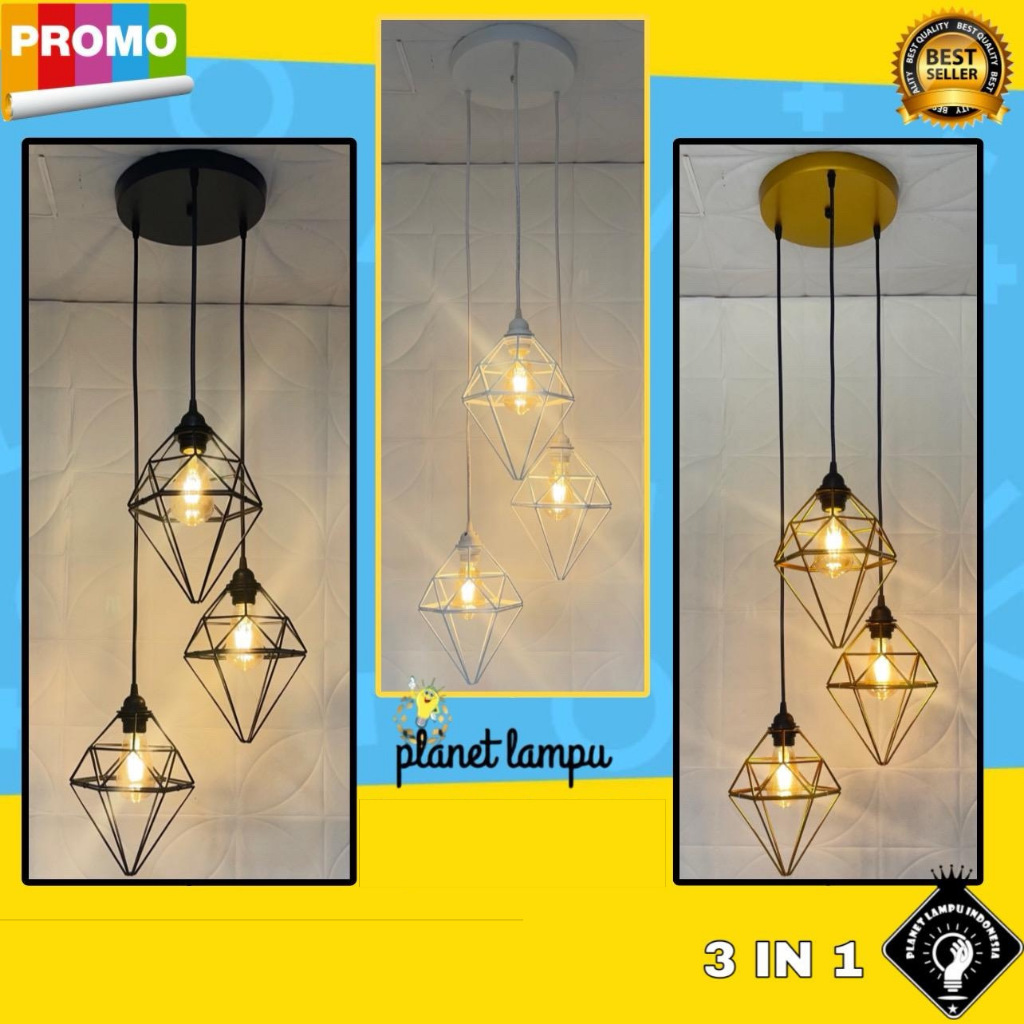 Kap Lampu Gantung Minimalis Untuk Plafon Atap Void Cafe Restoran Ruang Tamu Ruang Makan Teras Dengan