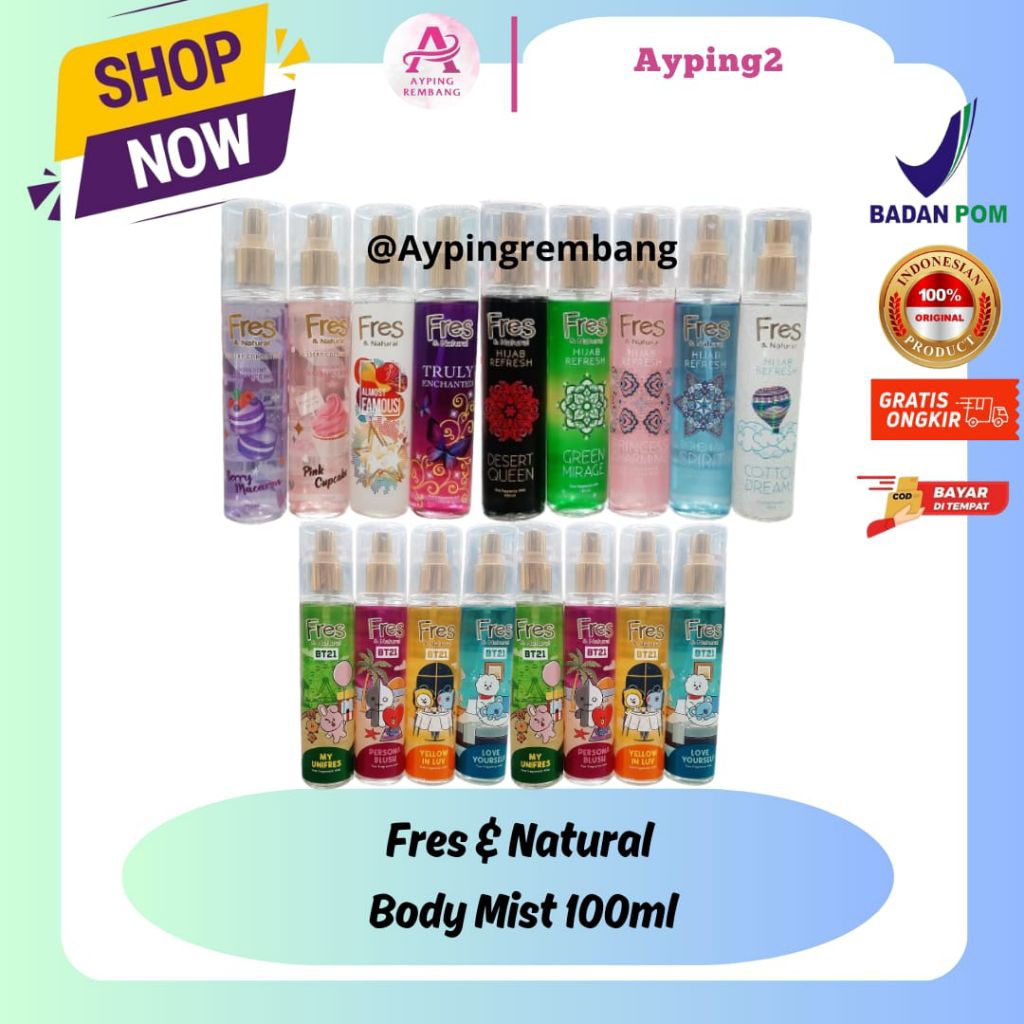 Fresh & Natural Body Mist 100ml