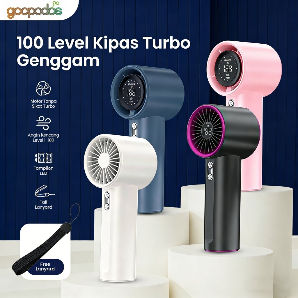 Kipas angin portable kipas angin kecil mini kipas angin portable tahan lama 24 jam Tangan Kipas Angi