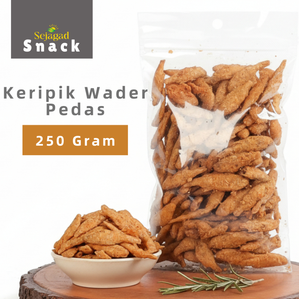Sejagad Keripik Wader Crispy Pedas Gurih Wader Kriuk Cemilan Gurih Pedas Wader Goreng Pedas 250gr