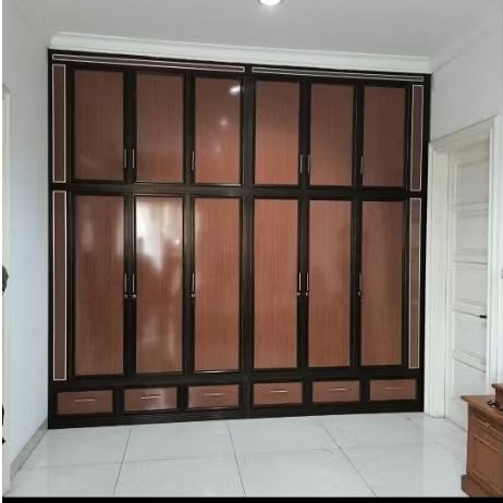 MCW furniture-LPACP/Lemari pakaian aluminium+acp/Custom lemari pakaian aluminium/Almari pakaian anti