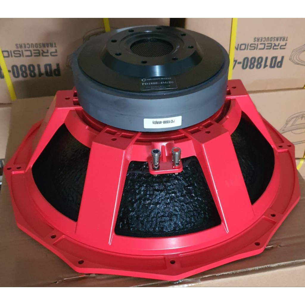 Speaker komponen 18 inch PD 1880 merah voice coil 4inch