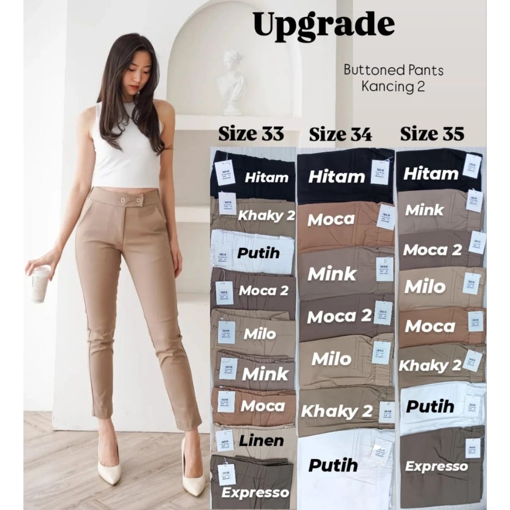 Celana Katun Upgrade Kancing 2 33-35