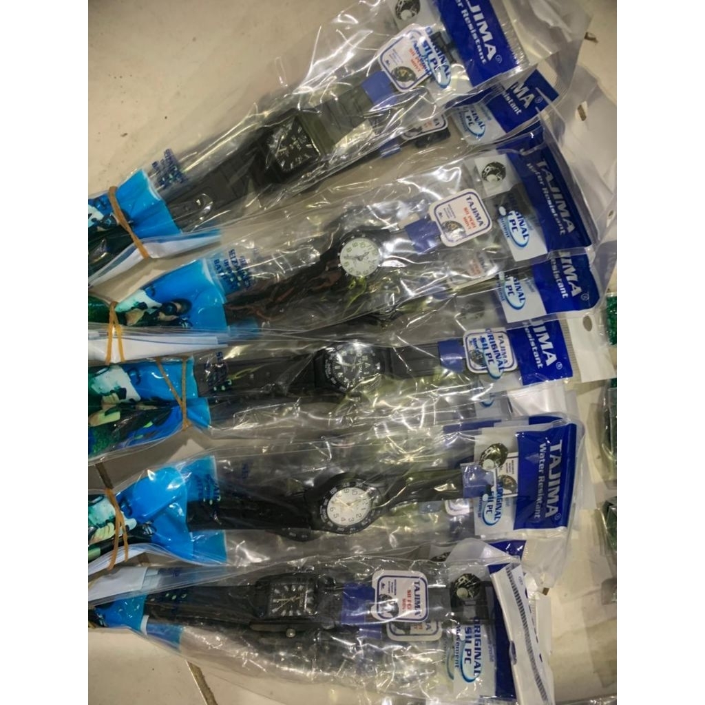 JAM TANGAN TAJIMA ANTI AIR RUBBER ANALOG 1615