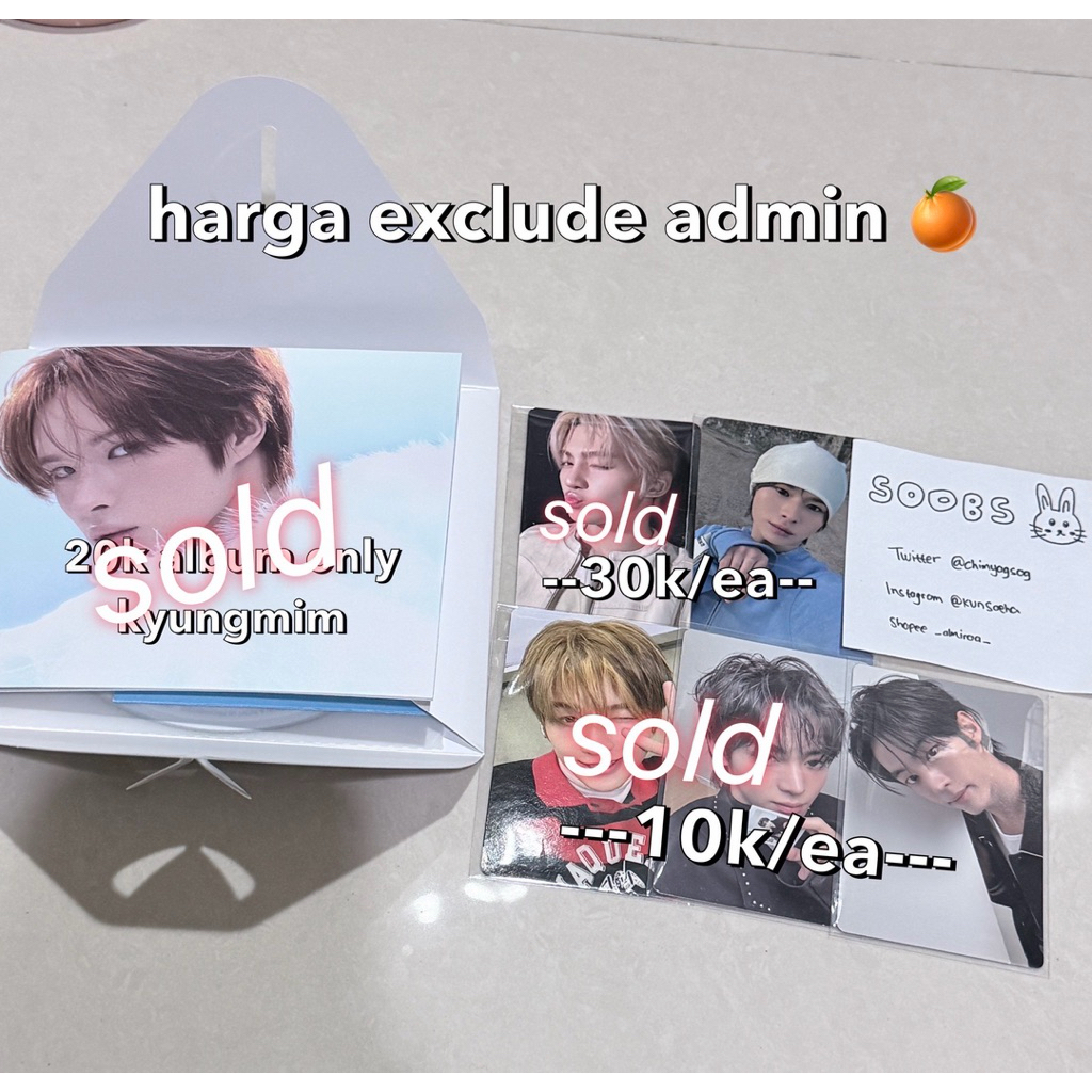 [READY INA] clearance sale photocard tws shinyu kyungmin dohoon unit dohoon hanjin ready ina officia