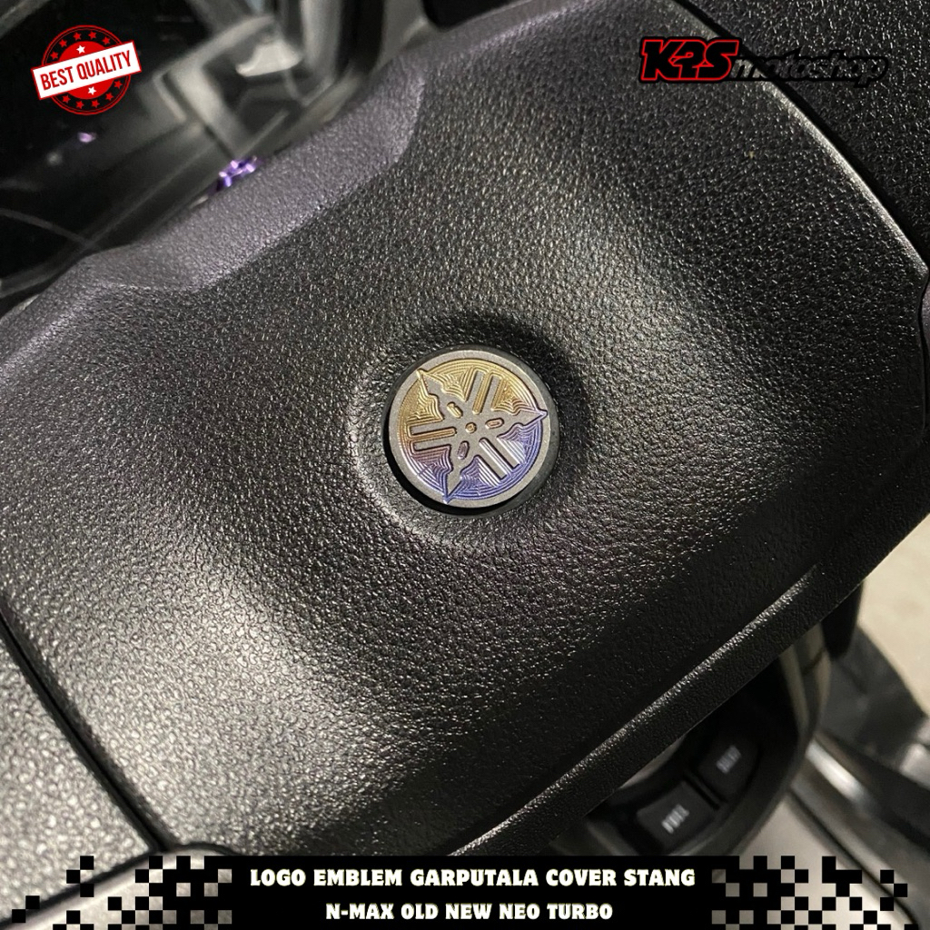 EMBLEM GARPUTALA YAMAHA STAINLESS COVER STANG NMAX N MAX N-MAX OLD NEW CONNECTED TURBO