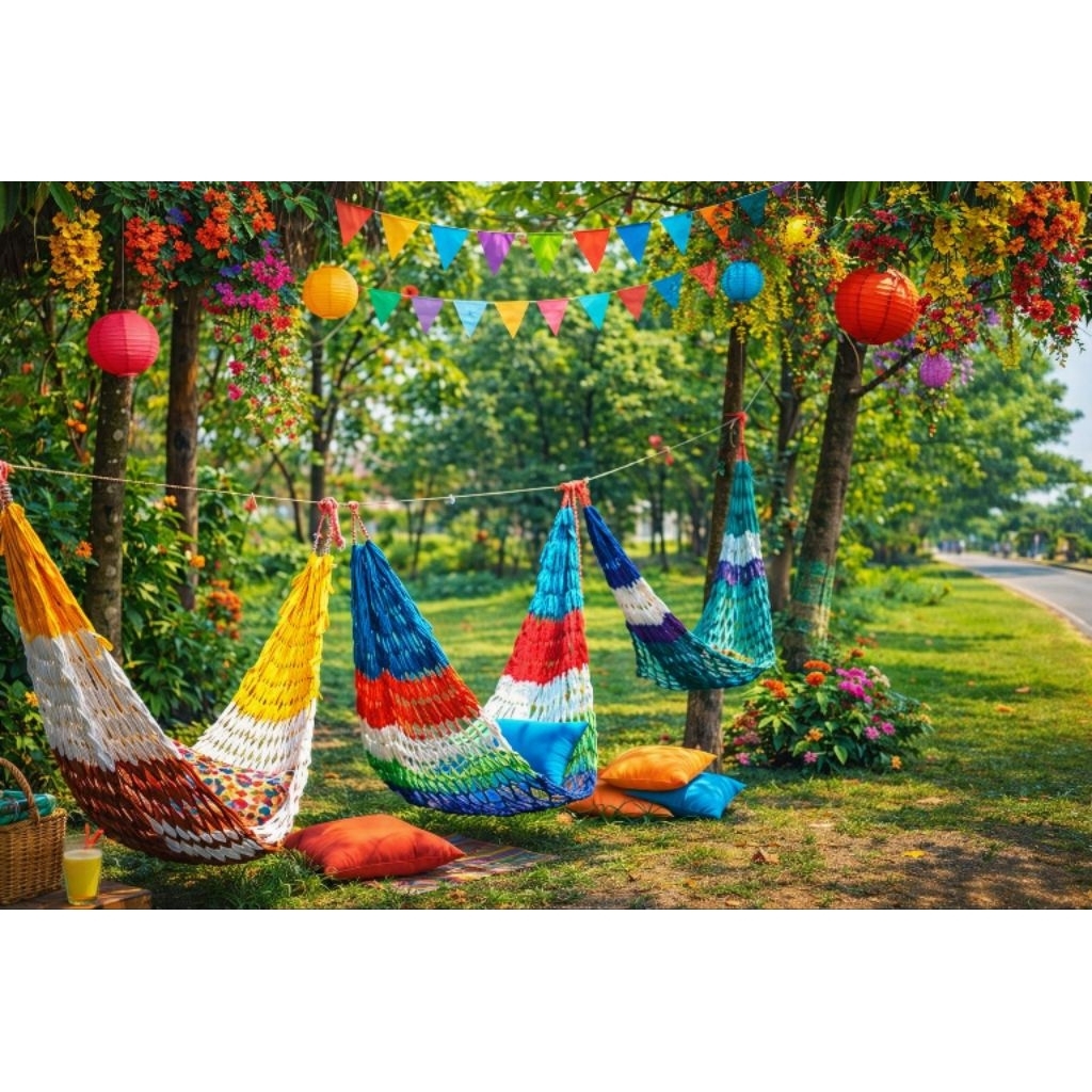 ayunan hammock jaring/ayunan anyam/ayunan gantung pohon/ayunan pohon