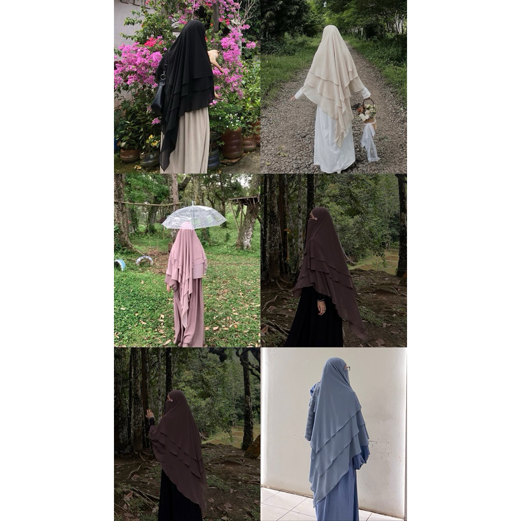 Preloved French Khimar Hidden Pearl by @umyhijrah