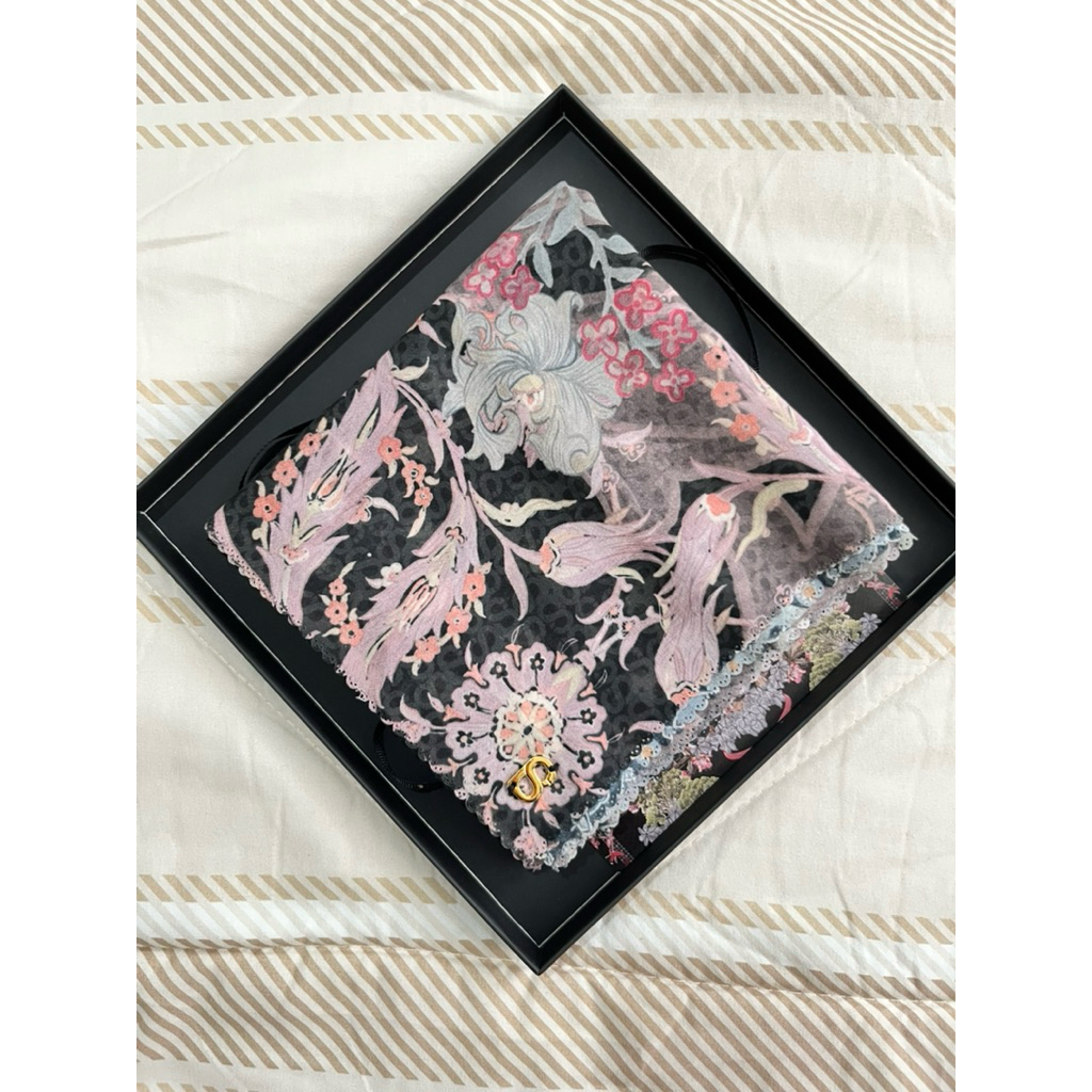 Preloved Buttonscarves Topkapi Voal Square - Black