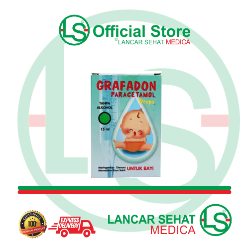 GRAFADON Drops Sirup 15ml Paracetamol Bayi Anak