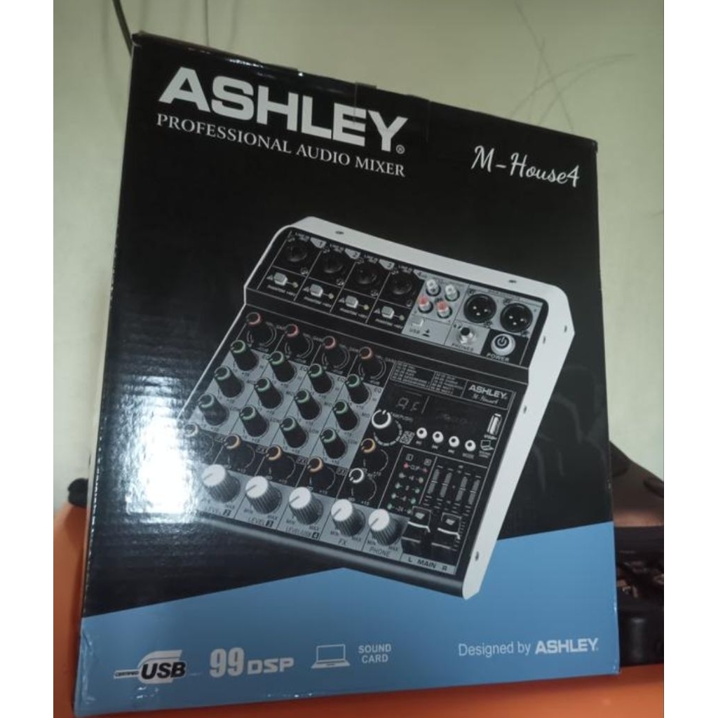 MIXER ASHLEY M HOUSE 4 M-HOUSE4 4CH 4 CHANNEL ASHLEY MHOUSE 4 MIXER