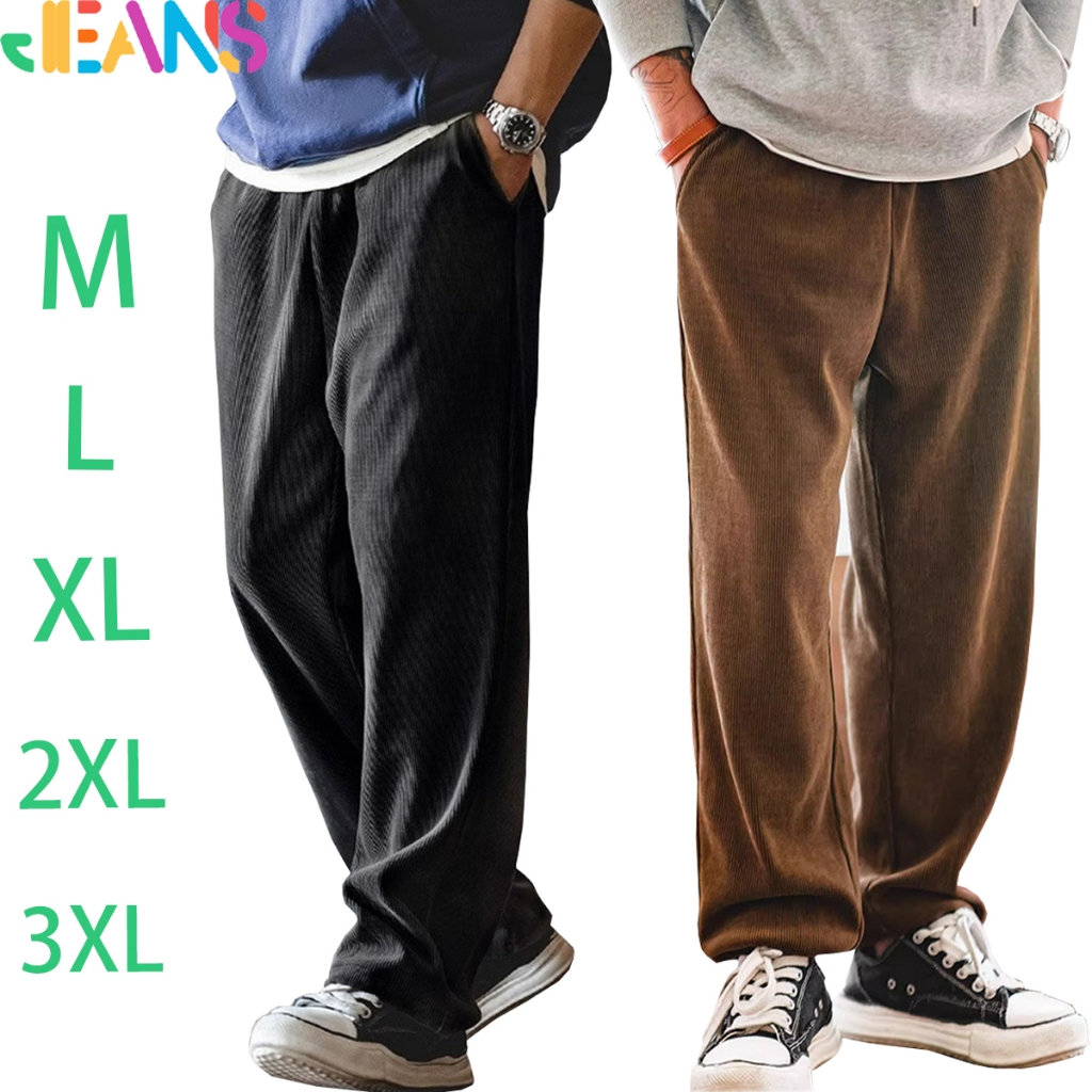 Celana corduroy pria baggy pants pria corduroy pants pria dewasa loose pants celana corduroy panjang