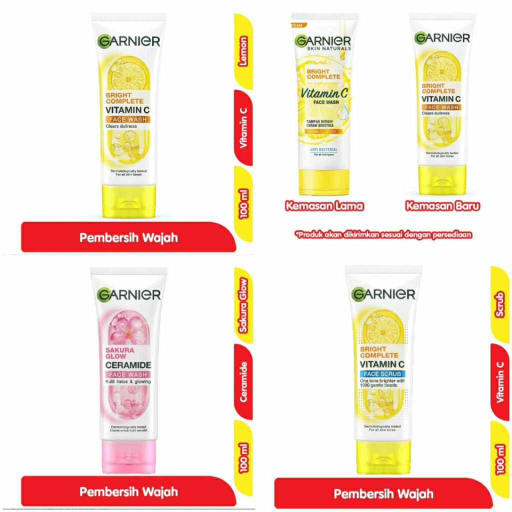 Garnier Pembersih Wajah 100 ml 