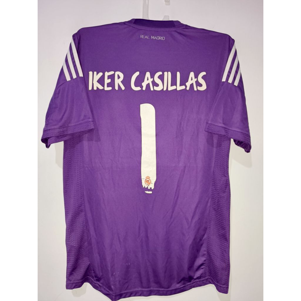 jersey baju bola retro sport casual medrid kiper casillas