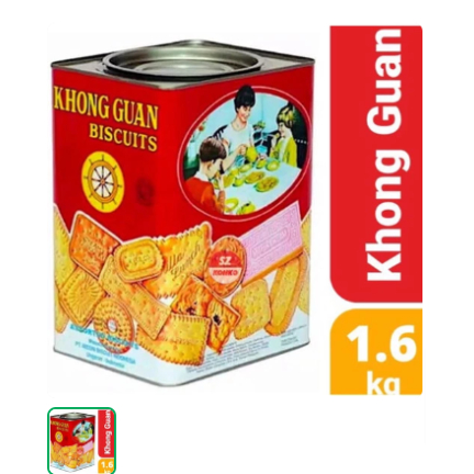 Khong Guan Biskuit & Wafer Kemasan Kaleng
