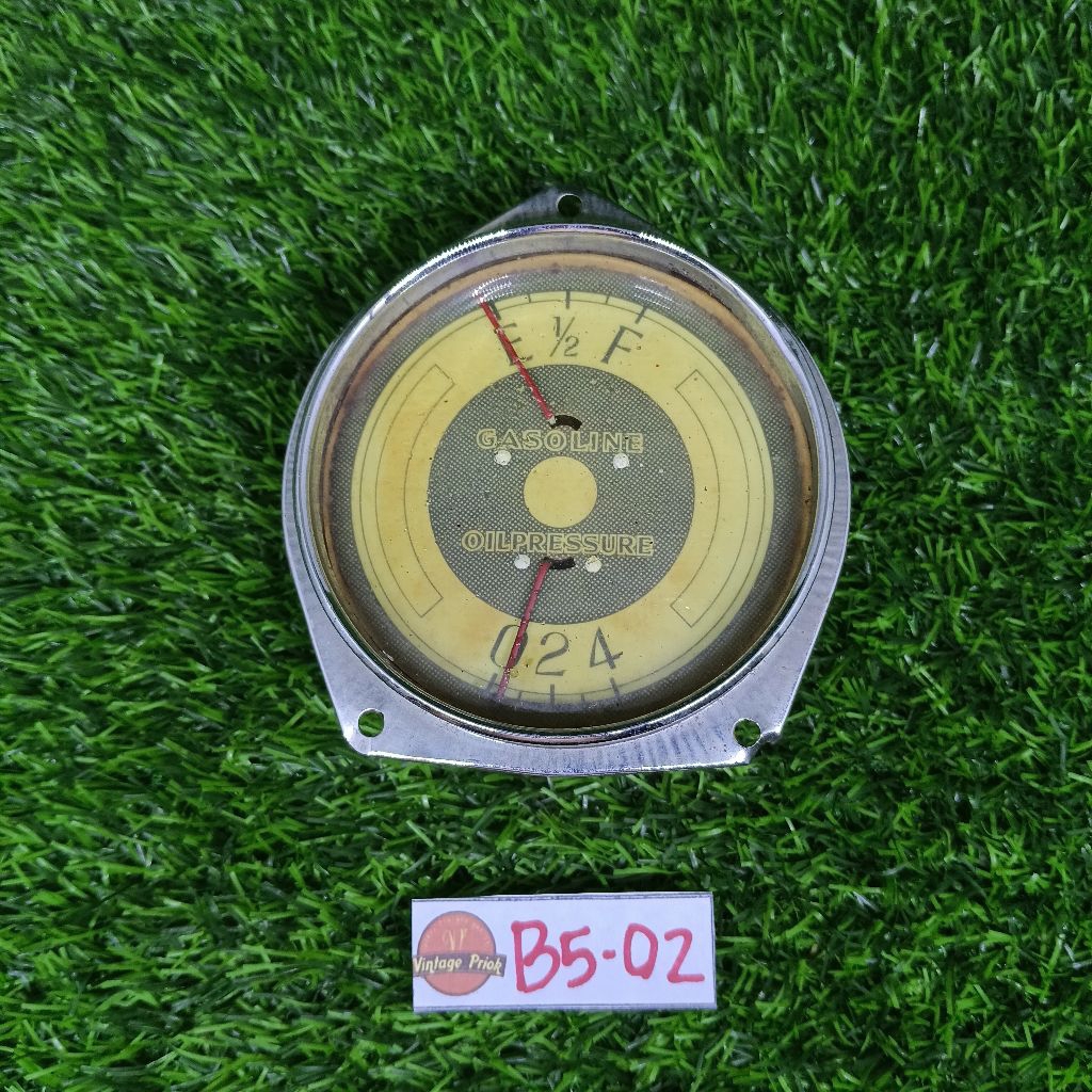 Vintage Gauge Opel Tangki Bahan Bakar Tekanan Minyak 6633754 NOS untuk Mobil Klasik