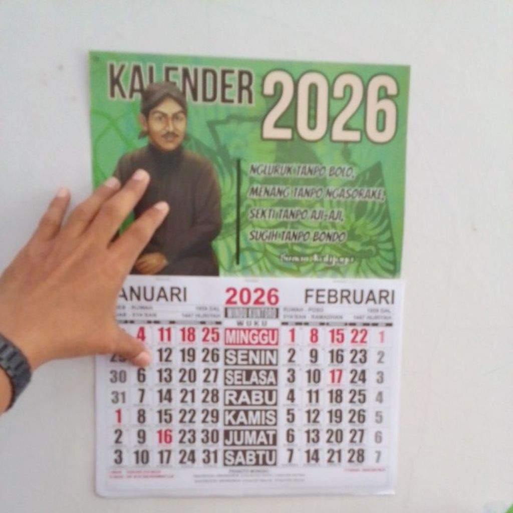 Kalender Wukon 2026 ( HANYA DIKAITKAN DENGAN STAPLES ) Disertai Pranata Mangsa