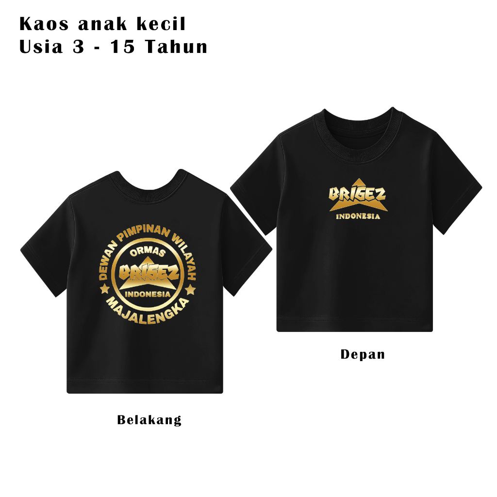 Kaos  Anak Brigez Majalengka terbaru - Baju brigez bahan Soft berkualitas