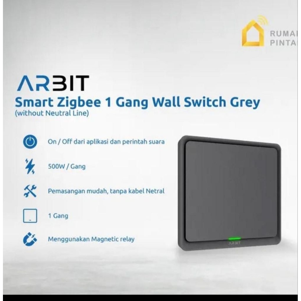 ARBIT SMART HOME ZIGBEE WALL SWITCH 1 2 3 GANG