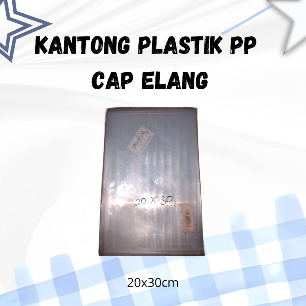 plastik pp Tebal ukuran 20x30cm plastik pp bening plastik kemasan plastik pp tebal