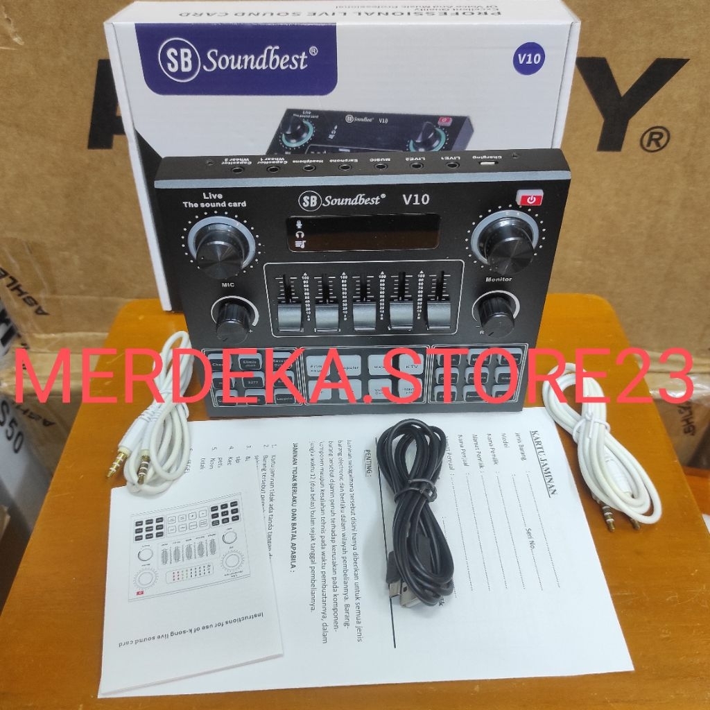 NEW Soundcard SOUNDBEST V10 / SOUND BEST V 10 Sound Card Bluetooth Live Streaming Interface Original