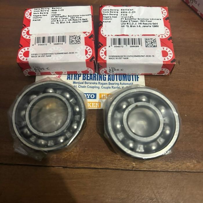BEARING 6205 C3 6304 C3 FAG BEARING SET KRUK AS RX-KING RZR RXZ JUPITER Z VEGA R SUZUKI TS 125