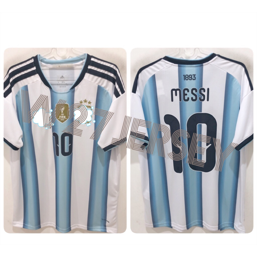 JERSEY ARGENTINA HOME 2026 name player Messi, J.Alvarez