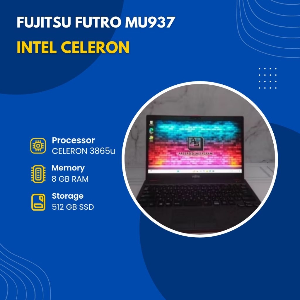 FUJITSU FUTRO MU937 INTEL CELERON 3865U/RAM 8GB/SSD 512GB