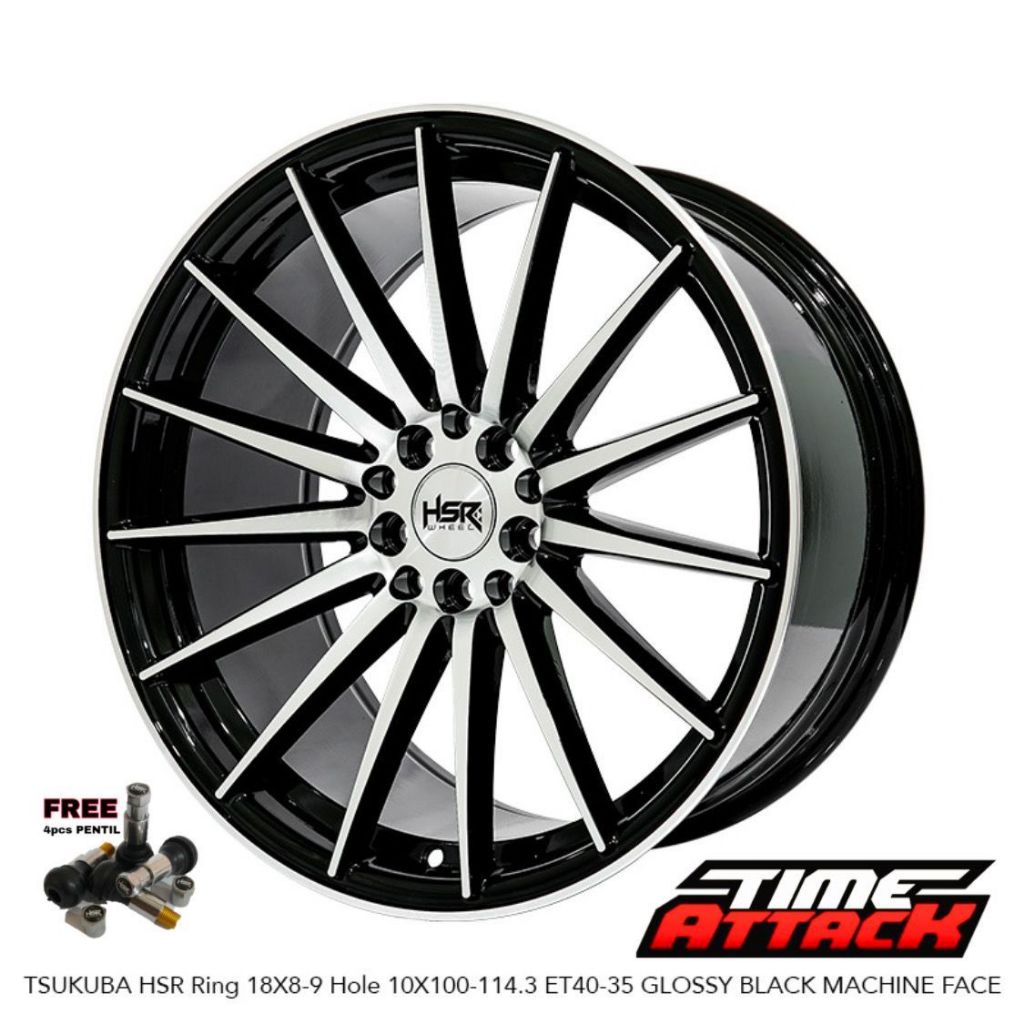 Velg Mobil Civic Ring 18 Hsr Wheel Tipe Tsukuba Velg Hsr R18