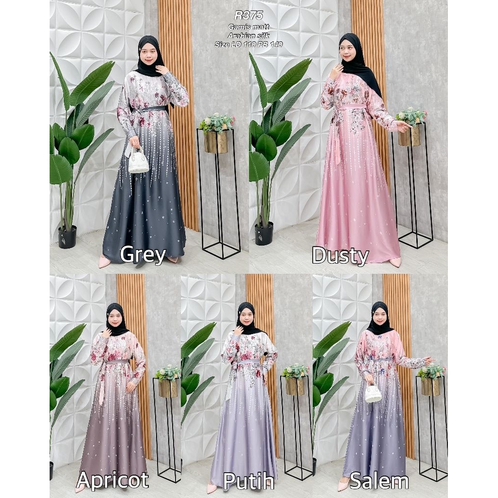 Ribyka R375 Gamis Arabian Silk