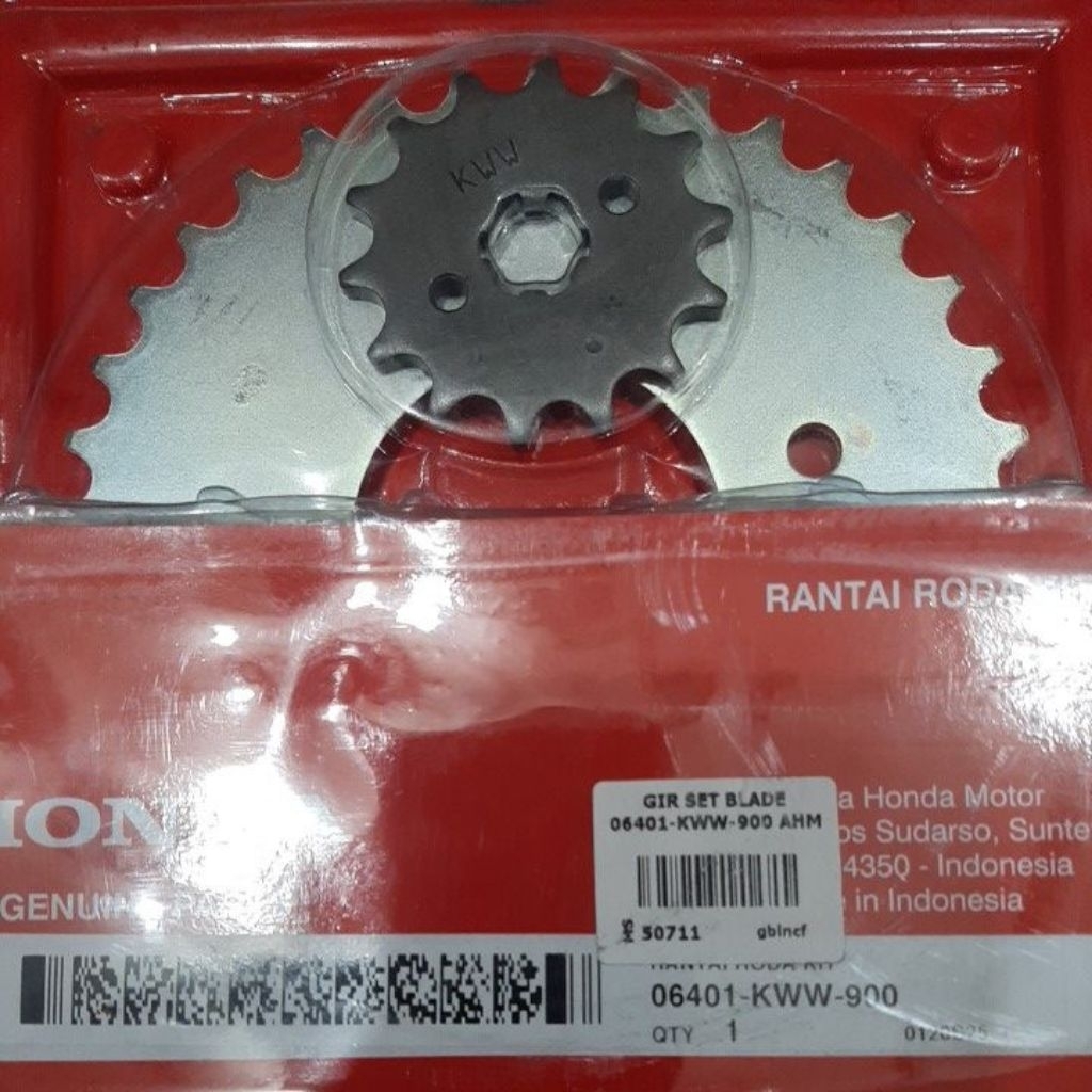 RANTAI RODA KIT / GIR SET MOTOR BLADE 06401-KWW-900 AHM
