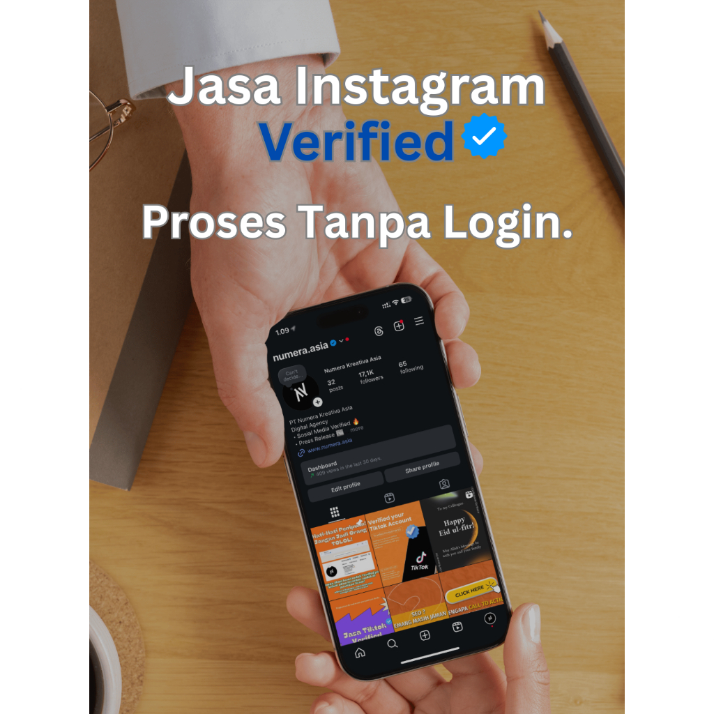 Jasa Centang Biru Instagram Permanen | Beli dan Harga Instagram Verified | Proses Tanpa Login