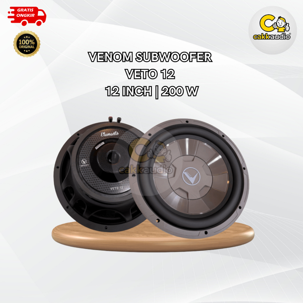 Subwoofer Speaker Mobil Venom Veto 12 | 12 Inch | 200 W