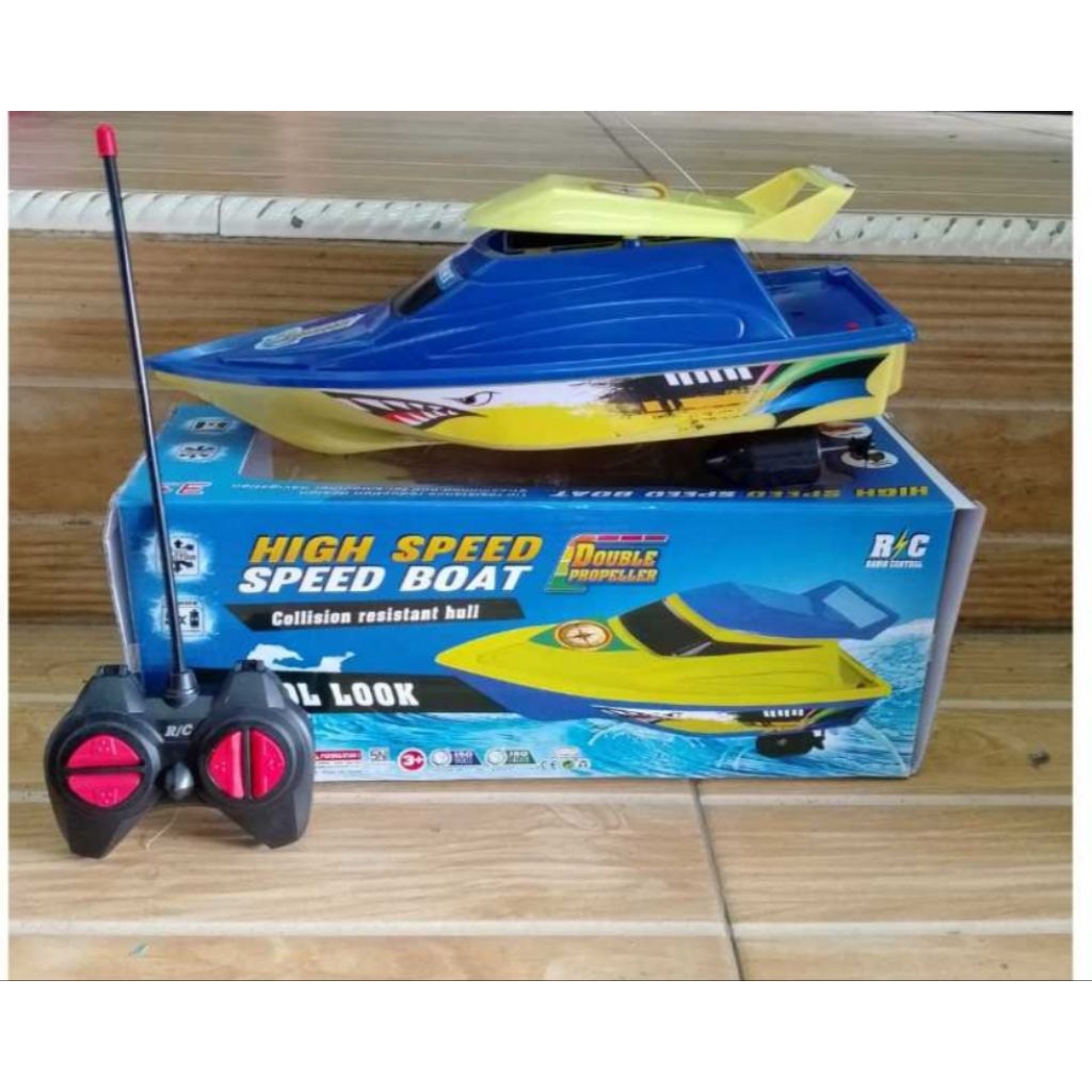 mainan kapal Remot high speed boat