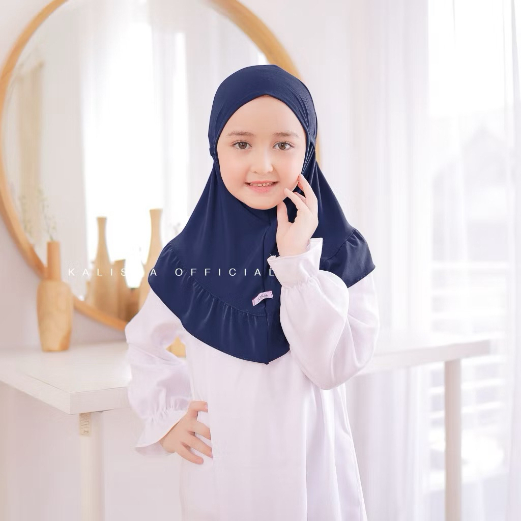 qinara hijab anak - NAVY - NEW