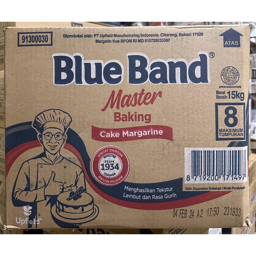 blue band 15kg / BLUE BAND MASTER CAKE MARGARINE  15KG