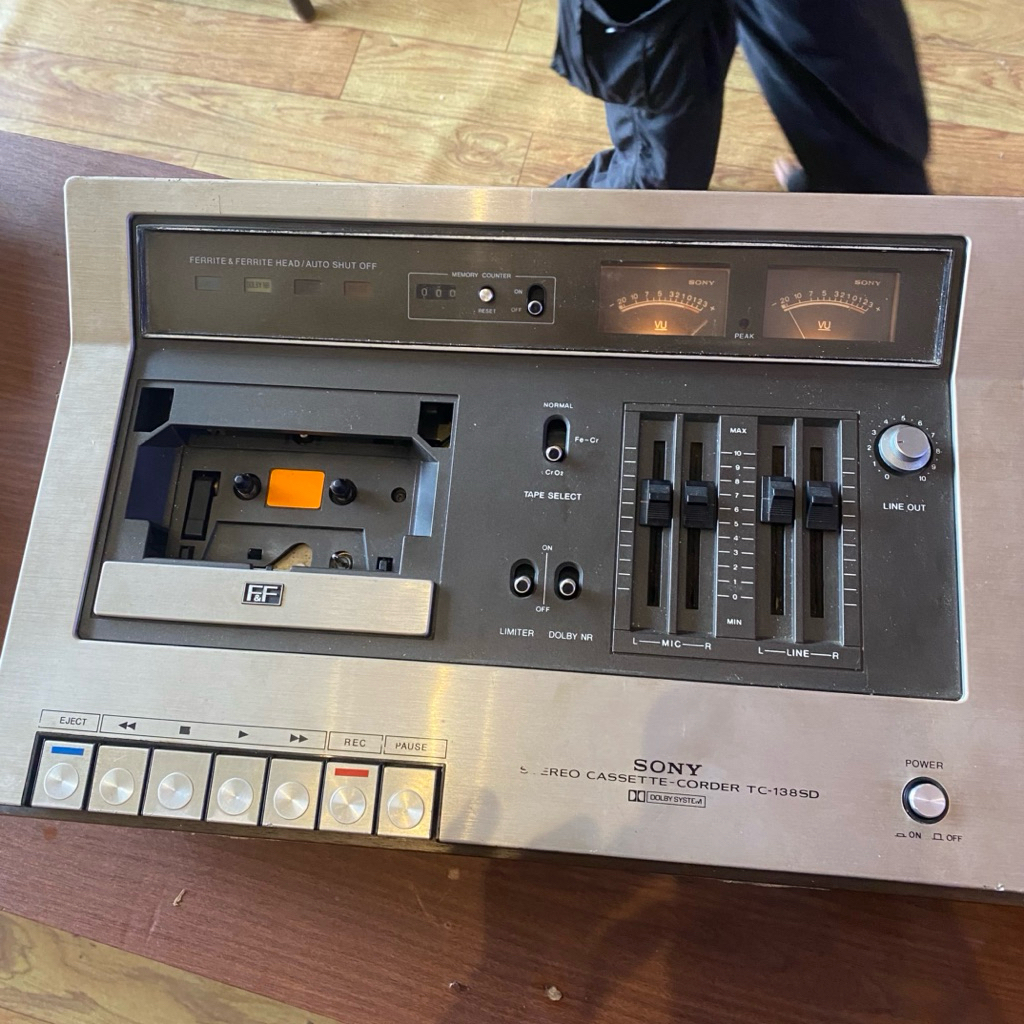 Tape Deck Sony Stereo Cassette-Corder TC-138SD | Vintage Tape Deck | Nyala | Perlu Ganti Karet