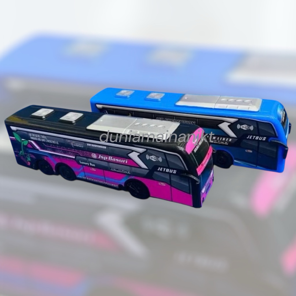 Mainan Anak MINI DM25 Bus Kendaraan Basuri BO Suara Basuri Telolet Model Baru Musk Lampu TERUMURAH