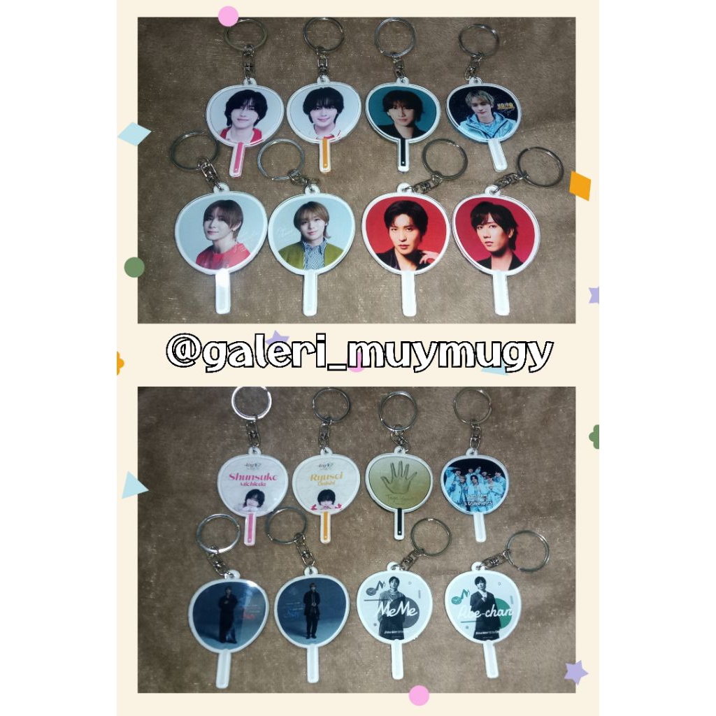 [READY] GANTUNGAN KUNCI UCHIWA STARTO TALENT HEY SAY JUMP/NANIWA DANSHI/ SNOWMAN/SIXTONES/TRAVIS JAP