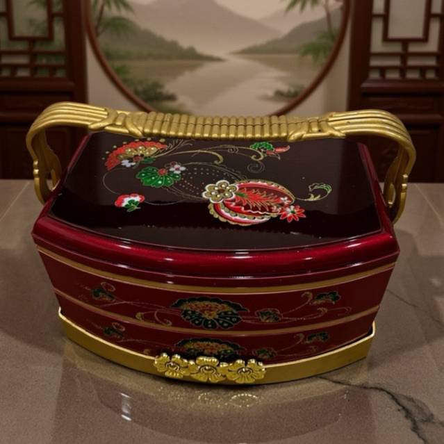 Keranjang Baki Kue Sangjit Hantaran Lamaran Nampan Hampers Imlek