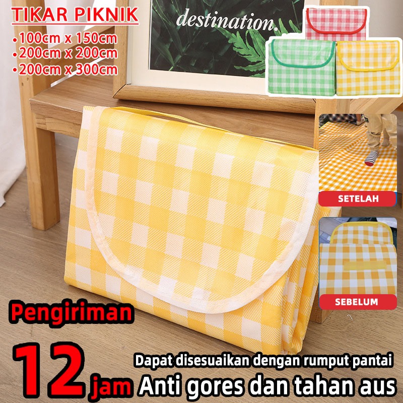 [grandmaster] tikar lipat piknik karpet piknik kain piknik tiker lipat piknik tikar kain piknik tika