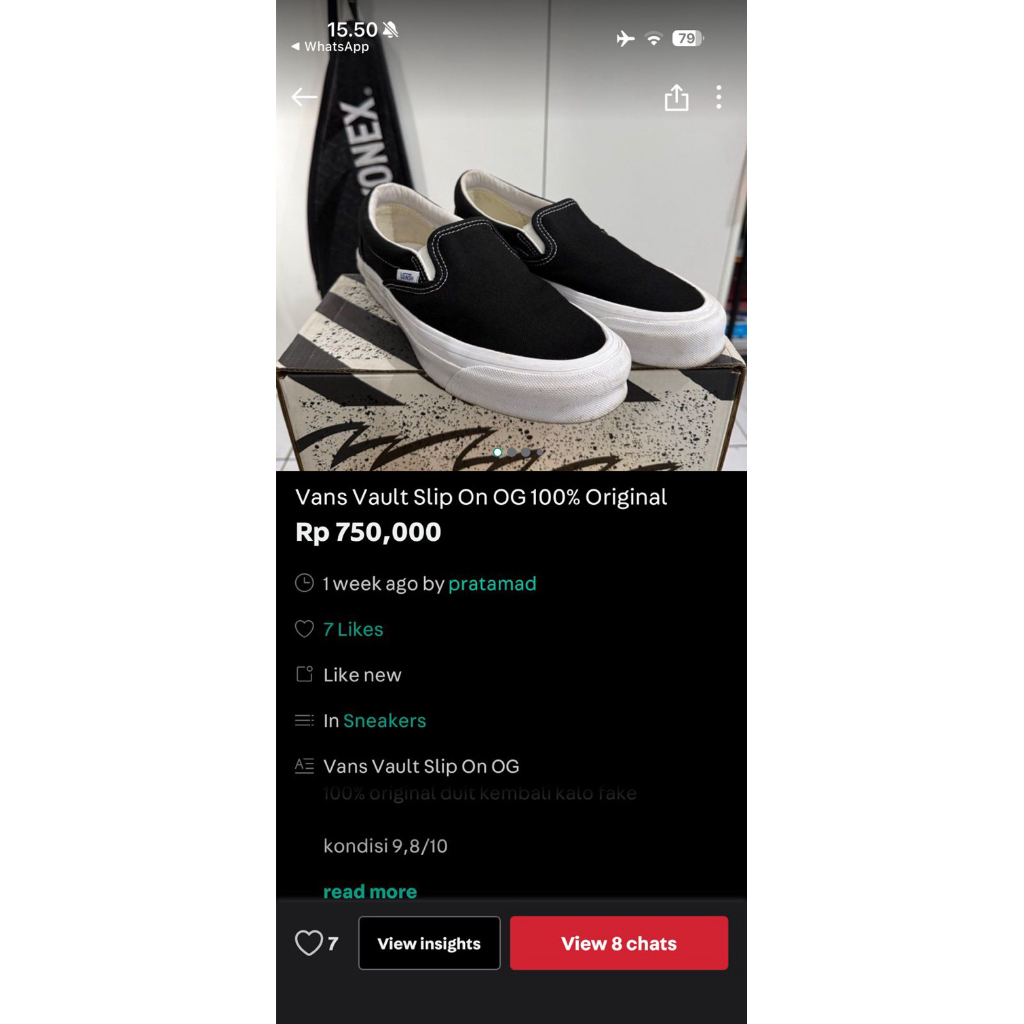 Vans Vault Slip On OG 100% Original