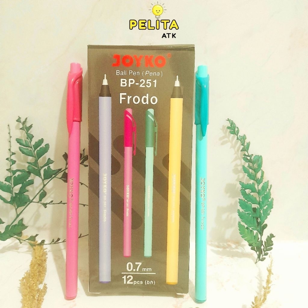 [Pelita ATK] BISA COD Pulpen Joyko BP-251 Frodo 1 Pcs, Pulpen hitam, Pulpen Joyko, Ballpoint Joyko, 