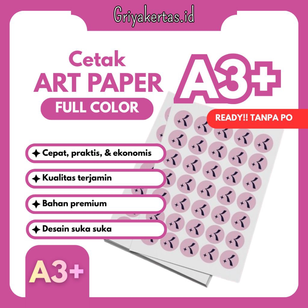 Cetak A3+ art paper/print A3+/print poster/print art paper
