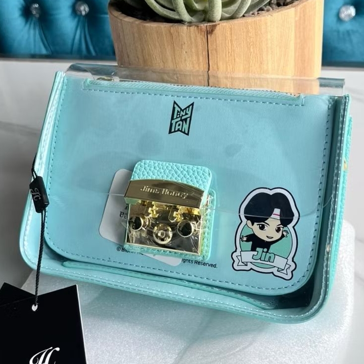 Jims Honey TinyTAN Magic Door Bag JH-370 Official Edition | Tas Selempang Dompet HP BTS Original