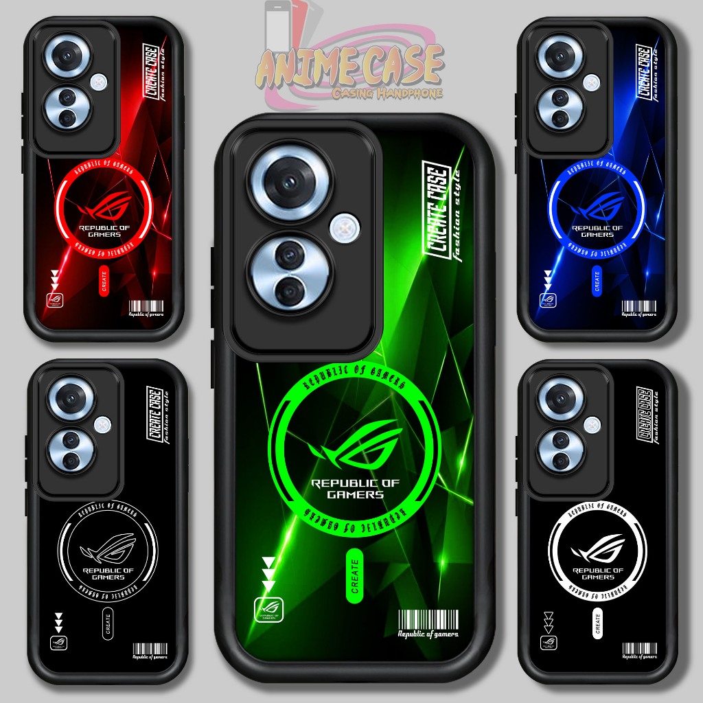 Case OPPO RENO 11F Motif ( ROG5 ) Casing Handphone Softcase Glossy Anti Jamur