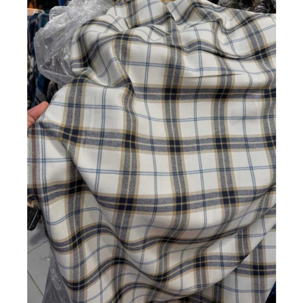 Kain Flanel Kotak Motif Uniqlo Import Premium Shirt/Kemeja/Dress  #gengflannel #flanneluniqlo #flann